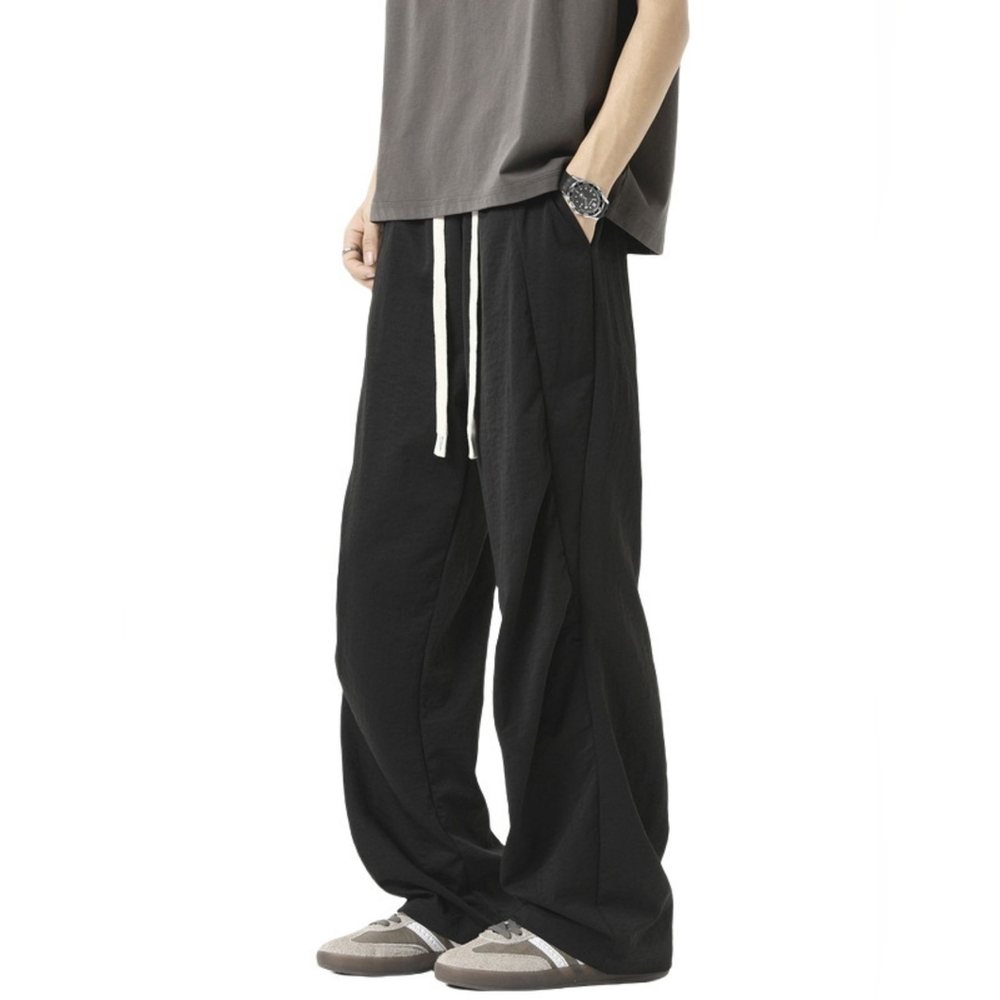 Black Men’s Loose-Fit Drawstring Pants Nwot